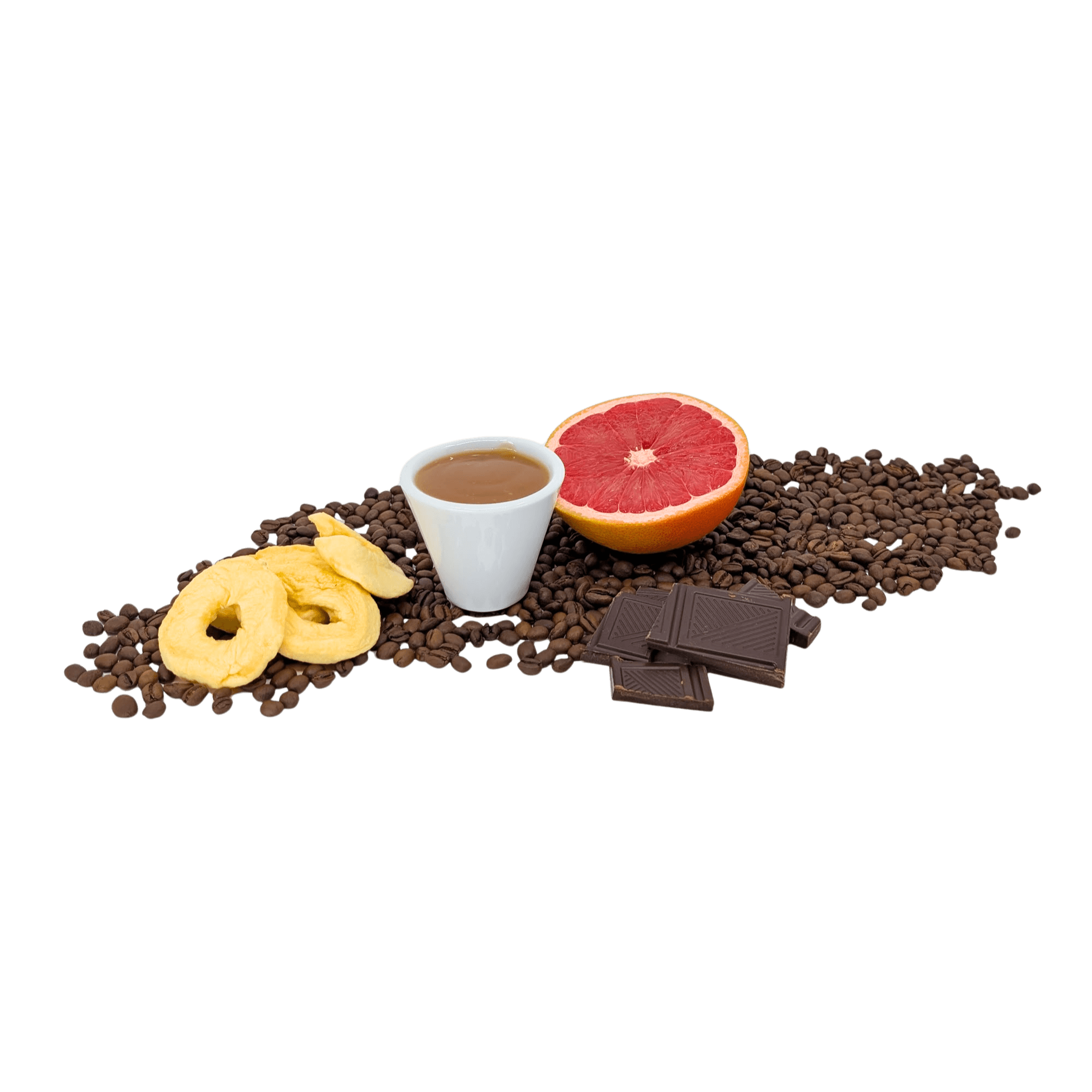 Schadenfreude small batch freshly roasted coffee flavour and tasting notes of sweetness, dried apple, bakers chocolate, grapefruit and toffee. Smooth and balanced body with a lingering, slightly sweet finish, with bag by Mad About Beans